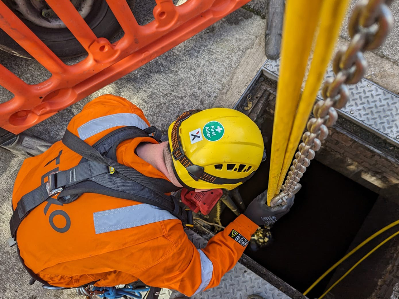 High-risk confined space project for leading utility company