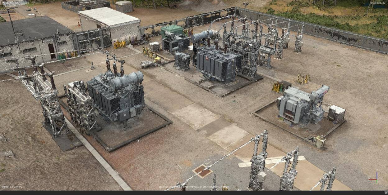3d capture & inspection of kintore substation development