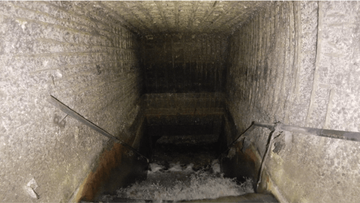 Inspection of wastewater pumping station, sluice gates and associated infrastructure