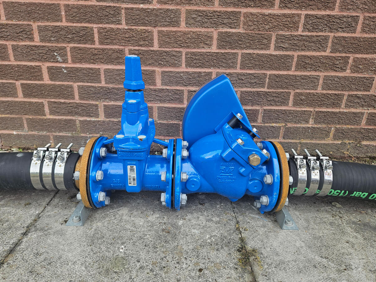 Temp over pump route